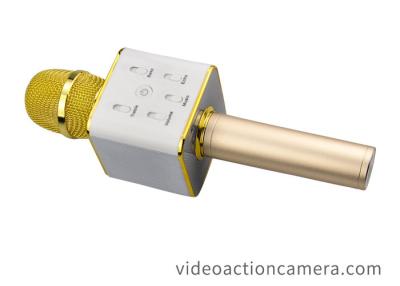 Chine Microphone sans fil de karaoke de Q7 KTV Bluetooth avec le haut-parleur, pourpre jaune à vendre