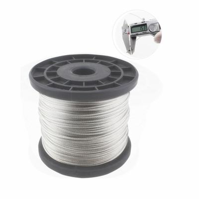 China MANUFACTURER 1.0mm to 20mm 7x7 7x19 6x7 6x12 6x19 6x24 6x36 6x37 19x7 Galvanized and Ungalvanized Steel Wire Rope for sale