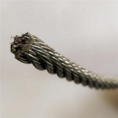 China Construction factory direct sales cold steel galvanized non alloy wire rope 6x7+FC 12mm for sale