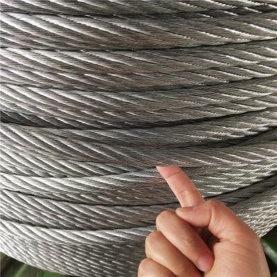 China Construction China Factory Produce OEM 6x12+7FC 12mm Galvanized Lifting Cable Steel Wire Rope Wire Rope for sale