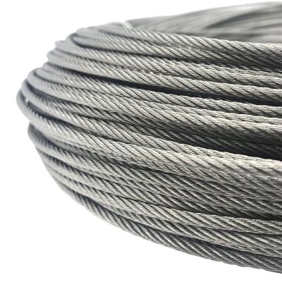 China Binding Wire 7x7 2mm 10mm Ss304 Ss316 Aircraft Steel Cable For Bicycle Inner Wire, Textile Machine Stay, Light Fixture Clamp for sale