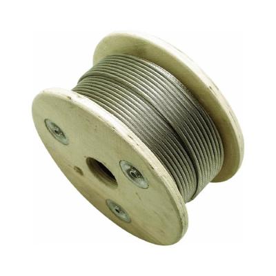 China Factory 7x7 1.59mm SUS304, SUS316 class of 49 strands stainless steel cable for aircraft control for sale