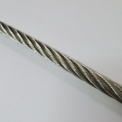 China Factory Supply SS 304 Stainless Steel Wire Price 7x19 3.18mm Stainless Steel Cable Bright for sale