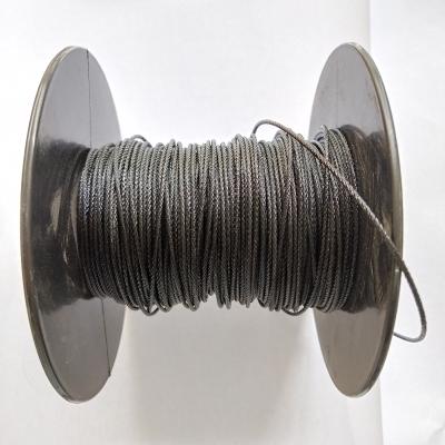 China Galvanized Stainless Steel Rainforest Black Oxide Finish Powder Binding Wire Rope Black Coated Anti-Corrosion And Sprcial In Strong Acid for sale