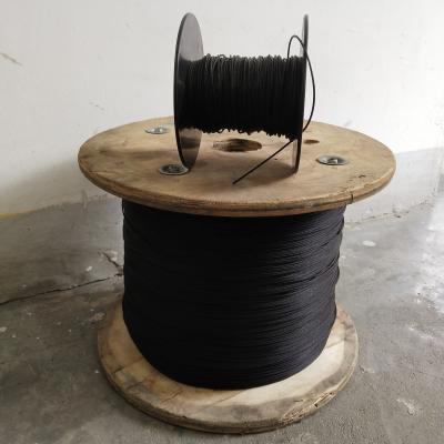 China Rope Super Rustproof And Anti - Corrosion Black 3mm Electro Galvanized Steel Wire Rope for sale