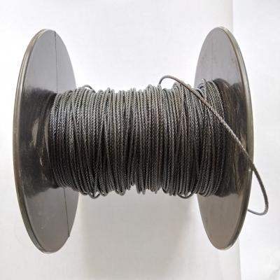 China Construction rainforest, ocean, boats use 6mm black oxide SUS 304 stainless steel wire rope for high humidity environment for sale