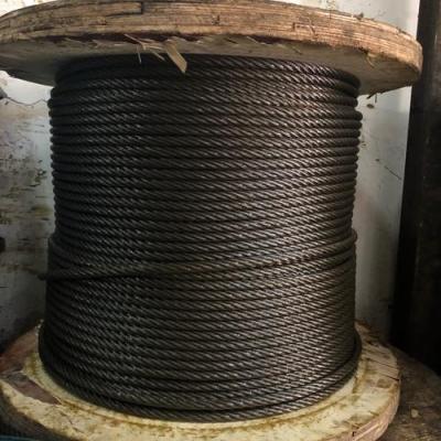 China Black oxide ss 316 stainless steel wire rope 10mm sprcial in strong acid for sale