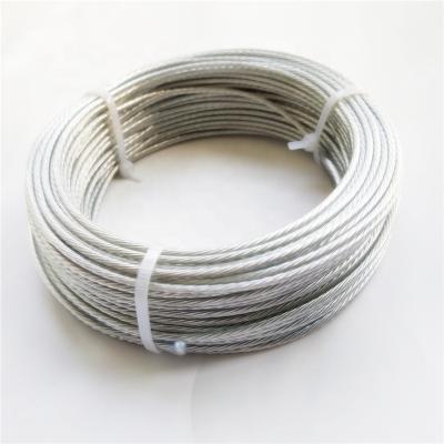 China Construction Steel Wire Rope GALV - 7 x 2.7 - 4.0mm PVC Coated Messenger Wire Steel Wire for sale