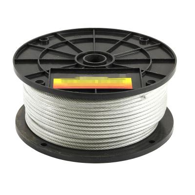 China Construction 7x7 10mm / 12mm PVC Coated Steel Wire Rope For Cable Protection for sale