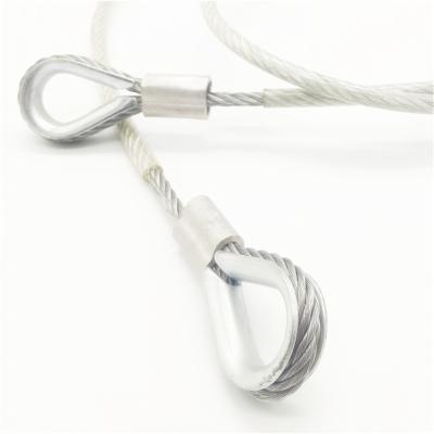 China Widely Used Good Rigged Binding Wire Wire Rope With Aluminum Sleeve And Thimble for sale