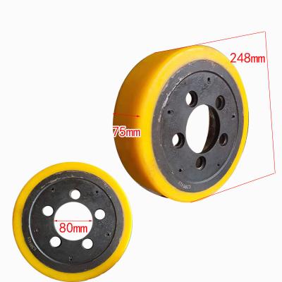 China Stacker forward stacker rubber drive wheel bearing wheel rolling wheel power wheel for sale