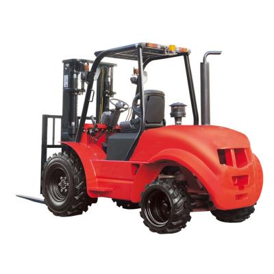 China 2,5 carretilla elevadora diesel 2WD 4WD del terreno áspero de la impulsión de Ton Diesel Powered Forklift dos en venta