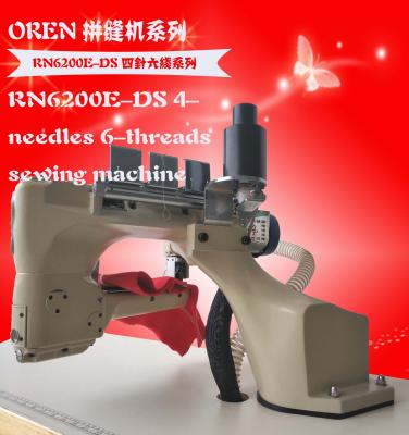 China Garment Shops Feed Interlock Stitch Machine--RN-6200E 4-needle 6-thread-arm for flat sewing for sale