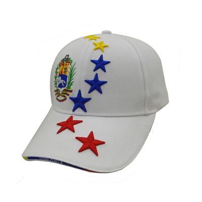 China Fashion Sandwich Cotton Twill COMMON Sports Hat With 3D Embroidery Logo White Baseball Cap for sale