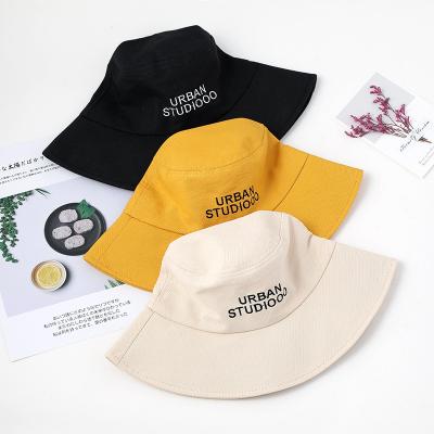 China Fashionable Character Design Your Own Embroidery Logo Fisherman Hat Custom Wholesale Cotton Bucket Hat for sale