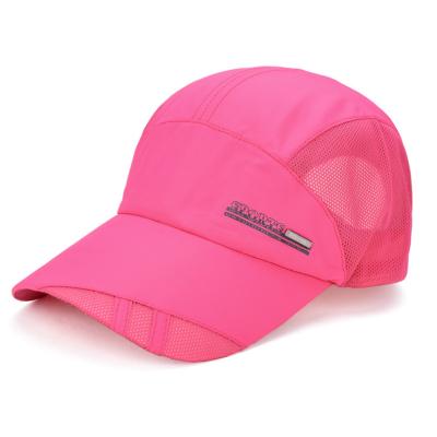 China Fashion COMMON Light Weight Sports Unstructured Soft Breathable Mesh Sun Running Hat Quick Dry Hat for sale