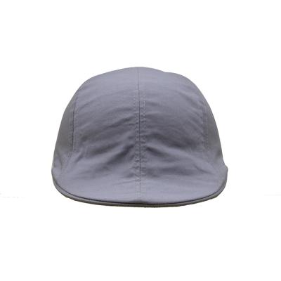 China Character Cheap Micro Fiber Men's Simple Gray Ivy Cap Hats for sale