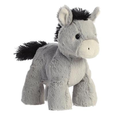 China Hot Selling Gray Donkey Adorable Playtime Donkey Soft Plush Toy Animal Soft Fur Donkey Playtime Cute Toy Custom Plush Donkey Stuffed for sale