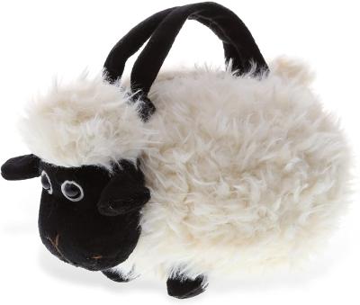 China HOT Selling Custom Black Plush Nose Sheep Super Soft Plush Purse Black Handbag - Super Soft Plush Purse For Kids Accessories for sale