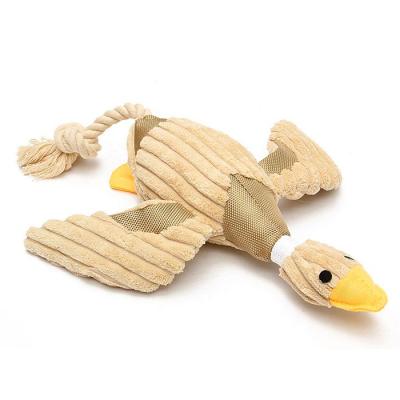 China Sustainable Pets Training Playing Chewing Flying Duck Durable Dog Cat Pet Squeaky Chew Toy for sale