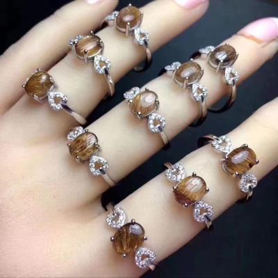 China Wholesale Price Romantic Copper With The Popularity Of Crystal And Sterling Silver Ring for sale