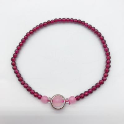 China Wholesale Garnet Bracelet Cheap Price High Quality Romantic Women's Birthday Gift for sale