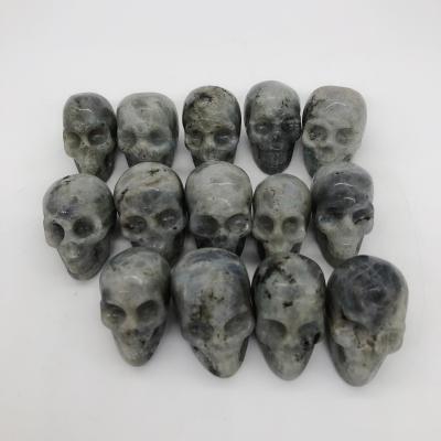 China China Factory Products Handmade Small Labradorite Skull Crafts Collectible Gemstone for sale