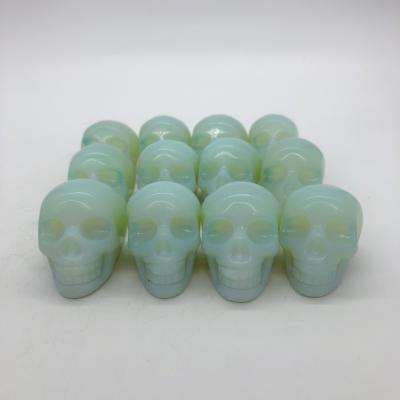 China China Natural Quartz Handmade Small Opal Skull Crystal For Healing Crafts Popularity for sale