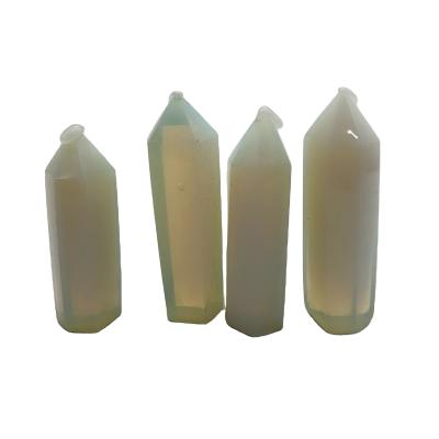 China Wholesale Natural China Quartz Point Magic Wand Healing Crystal Opalite Tower for sale