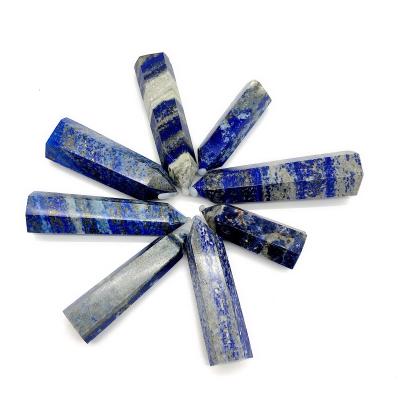 China Wholesale Natural China Quartz Point Magic Wand Healing Crystal Lapis Lazuli Tower for sale