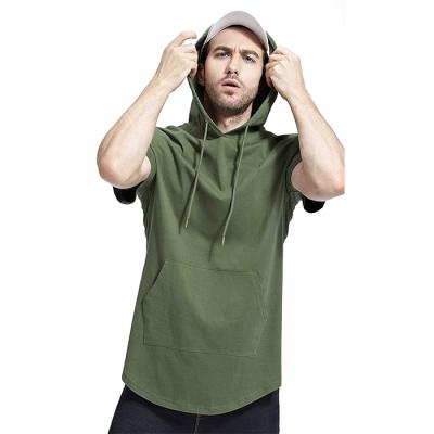 China Hip Hop Elong Aplet Hoodie Side Zipper Stretch Anti-Shrink Hippie Shorts Sheath Curved Edge Gym T-shirt Hoodies for sale