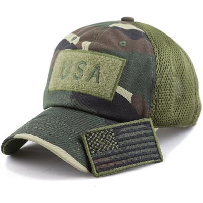 China Camouflage COMMON Hat Baseball Gorras Low Profile Back Panel Curved Bill Baseball Cap Operator Cotton Tactical Hat 6 Mesh Hats for sale