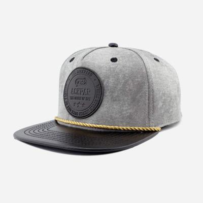 China New Custom Bill Snapback Cap Era Hat Logo Trucker Suede Snapback Hats Patch Flat Leather Cord Wholesale COMMON Custom COMMON for sale