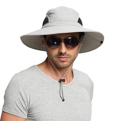 China COMMON COMMON Brim Bucket Hat Sun Protection Packable Boonie Boonie Unisex Outdoor Wide Waterproof Hat for sale