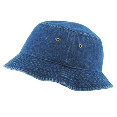 China COMMON COMMON unisex custom made bucket hat high quality washed cotton denim bucket hat in factory price for sale