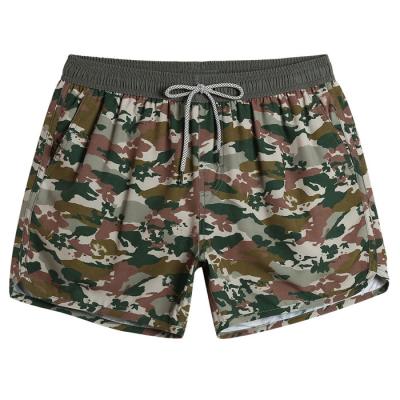 China Wholesale Viable Camouflage Cargo Shorts Cord Waist Fitness Shorts Quick Dry Men for sale