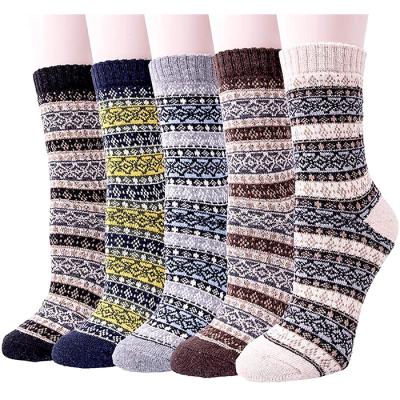 China Breathable Breathable Keep Antibacterial Breathable Terry Short Socks Fashions Winter Warm Harajuku Women Hits Solid Thick Wool Thermo Socks for sale