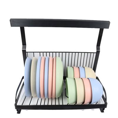 China Sustainable Multifunctional Wall Mounted Punchless Kitchen Hanging Stainless Steel Dish And Bowl Drainer Rack for sale