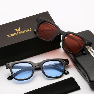 China Fashion Sunglasses 2021 Newest Fashion Celebrity Myopia Sunglasses Retro Wholesale Custom Glass Shade Vintage Sun Glasses Eyewear Men Women for sale