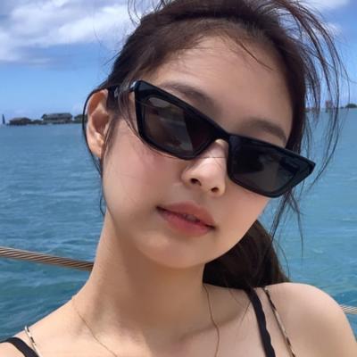 China Fashion Sunglasses 2021 Newest Fashion Cat Eye Frame Celebrity Sun Glasses Eyewear Shade Glasses Wholesale Custom Glasses Small Small for sale