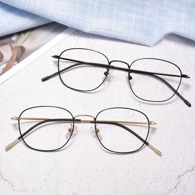 China Wholesale Fashionable River Metal Optical Frames Student Art Women Eyewear Men Glasses Design Myopia Eye Glass Frame for sale