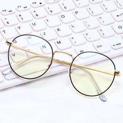 China Wholesale Retro Anti Retro Metal Computer Blue Light River Optical Frame Myopia Women Eyewear Men Glasses Design Eye Glasses for sale