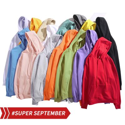 China Bestway H001 High Quality Custom Cotton Anti-Shrink Logo 350g Thick Oversize Mens Hoodies 100% Unisex Winter Hoodies for sale