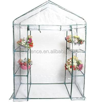 China Outdoor Garden Walk In Greenhouse Transparent PVC 0.1mm TLSZ102 All-Season for sale