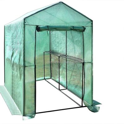 China Walk-in Portable Greenhouse garden with Shelving for sale