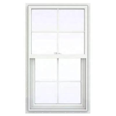 China KINGV Waterproof USA Style Single Hung White Vinyl Upvc Window With Nailing Flange for sale