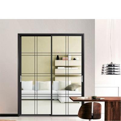 China Modern Style Aluminum Alloy Sliding Door Kitchen Partition Sliding Door Balcony Partition Waterproof Factory Price Cheap Promo for sale