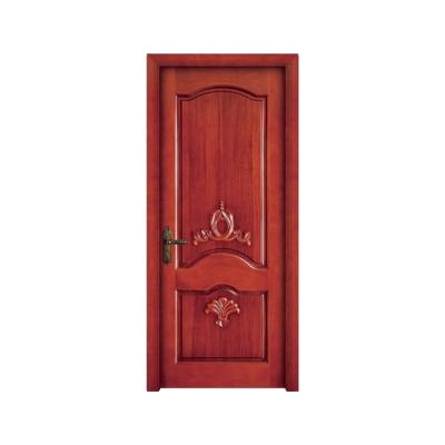 China KINGV Moden Main Door Designs Bedroom White Oak Waterproof Interior Solid Wood Door Entry for sale