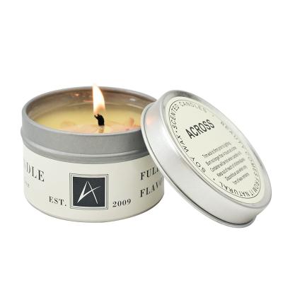 China Tin Can Soy Wax Smokeless Birthdays Scented Air Scented Candle for sale