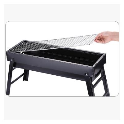 China Portable Thickening BBQ Grill Folding Grill Home Charcoal Barbecue Grill 3 People -5 People Outdoor Easily Cleaned Complete Set for sale